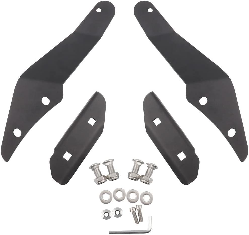 52 Inch Curved LED Light Bar Mount Brackets Upper Windshield Mounting Brackets Roof Mount Brackets Compatible with Nissan Patrol Y61 Toyota Landcruiser 80