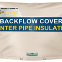 Cholila Cover Backflow Preventer Cover Insulated (5˚F) with Thicker 7 Layers Fabric  30" W x 24" H with Aluminum Foil Backflow Cover for Winter Pipe Freeze Protection  Sprinkler Covers for Outside