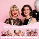 2 x 5Pcs Birthday Decorations with Crown Tiara, Sash, Cake Topper, Candle and Number Balloon for Gifts, 90th Birthday Gifts for Her