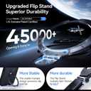 CASEKOO Ultra-Magnetic Stand for iPhone 17 Case [Military Drop Protection] [Compatible with MagSafe] Shockproof Translucent Slim Matte for iPhone 17 Phone Case with Ring Holder 6.3 Inch, Black