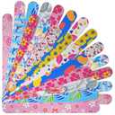 Nail Files (24 Pack), Colorful Emery Board Nail File for Natural Nails Double Sided 180 Grit Professional Fingernails Emory Boards Buffer Manicure Tool Nail Shaping Buffing Smoothing Filers Flowery