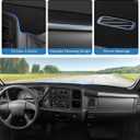 FIILINES Dash Cover for 1999-2006 GMC Sierra/Chevrolet Silverado, 2000-2006 GMC Yukon XL/Chevy Suburban Tahoe Avalanche, Upgraded Breathable Dashboard Cover Mesh Dash Mat Black