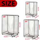 3PCS Clear PVC Luggage Cover Protectors Thicken Transparent Waterproof Suitcase for Travel Airplane 20"+24"+28"