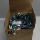 Minetom C9 Clear Christmas String Lights, 50FT 50 Bulbs Bright & Warm Outdoor Christmas Lights, Long Life C9 String Lights for Tree Patio Gazebo Wreath, Green Wire