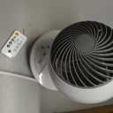 IRIS USA WOOZOO Air Circulator Fan with Remote, Oscillation, 3 Speeds, 52ft Max Air Distance, Adjustable Tilt, Quiet Motor, Small Fan for Bedroom, Office, Dorm, White