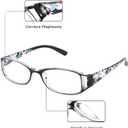 WALMXX 6 pairs Reading Glasses, Women Fashion and elegant anti-blue light HD resin old Reading Glasses