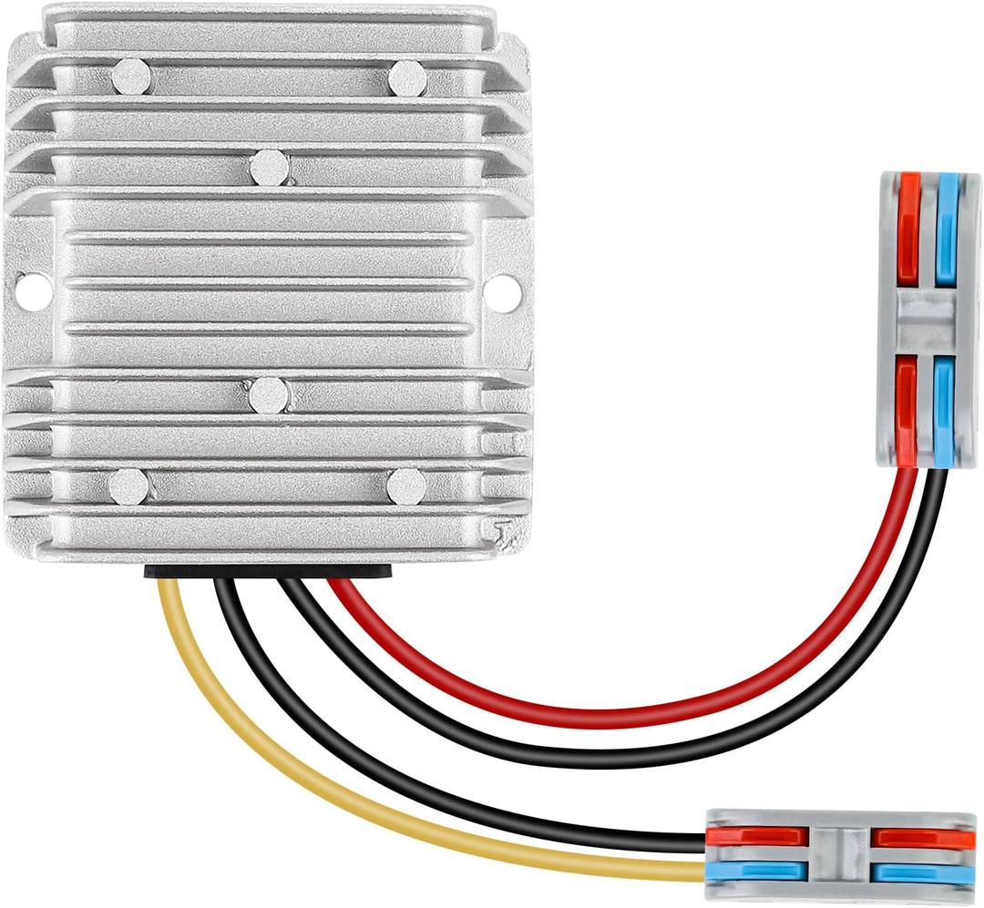 HOMELYLIFE DC 72V 60V 48V Step Down to 12V 10A 120W Voltage Regulator Buck Converter Reducer Power Converter Waterproof Module Transformer for Golf Cart