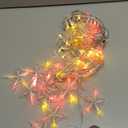 oopswow Icicle Lights Outdoor,16.5FT 200 LED Curtain Fairy Lights,40 Drops 8 Modes with Timer Icicle Star Lights,Hanging Led String Lights for Backdrop,Wedding,Party,Christmas Decorations,Red Yellow