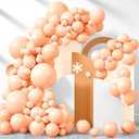 200 Pieces Pastel Orange Peach Balloons Garland Arch Kit Light Orange Balloons Different Sizes for Birthday Baby Shower Decorations