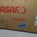 KASARO PU 3D Faux Stone Wall Panels, 4 PCS Wainscoting Panel for Interior Wall Decor, Cement Texture Accent for Home, Office, 47.223.6inch, Cement Grey