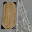 Headband Holder Organizer Metal 2-Tier Display Stand for Selling, Home Bedroom Headband Storage for Girls Women, Headband Stand Wood Base Can Store Hair Ties, White