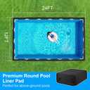Pool Liner Pad, Above Ground Pool Mat, 12 x 24 FT
