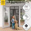 AUGO Magnetic Screen Door - Self Sealing, Heavy Duty, Hands Free Mesh Partition Keeps Bugs Out - Pet and Kid Friendly - Patent Pending Keep Open Feature - 38 Inch x 83 Inch