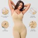 Nebility Shapewear Bodysuit for Women Tummy Control Body Suit Seamless Full Body Shaper Mid Thigh Shorts, 3XL- 4XL