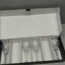 Set of 4 Carved Crystal Wine Glasses, 10oz Classic Carved Design Glass Red & White Wine Glasses, Dishwasher Safe, Elegant Gift for Wine Lovers, Weddings, Birthdays & Special Occasions