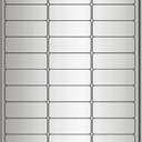 2 5/8" x 1" Silver Foil Address Labels for Laser Printers - 300 Labels