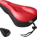 Zacro Bike Seat Cushion - Gel Padded Bike Seat Cover for Men Women Comfort, Extra Soft Exercise Bicycle Seat Compatible with Peloton, Outdoor & Indoor Bike Saddles