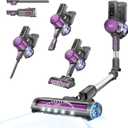 Gevi Cordless Carpet Vacuum Cleaner for Home, Ultra Long Battery Life Stick Vacuum with Bendable Wand, 100,000RPM Deap Clean Vacuum for Hardwood Floor, Carpet & Pet Hair
