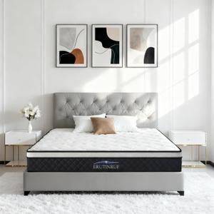 Queen Mattress, 10 Inch Medium Firm for Back Support, Memory Foam Hybrid Mattress in a Box, Individually Pocketed Springs, Breathable & Pressure Relieving, CertiPUR-US Certified