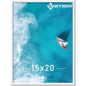 White 15x20 Picture Frame Lightweight yet Durable Frame Wall Hanging