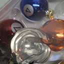 Kurt Adler 40mm Medallion Collection 15 Piece Glass Pool Balls