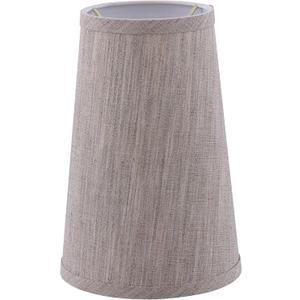 Aspen Creative 32224 Transitional Hardback Empire Shape Spider Construction Lamp Shade in Oak Linen Fabric, 4-3/4" Top x 6-3/4" Bottom x 10" Slant