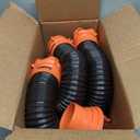 Camco RhinoFLEX 20-Ft RV Sewer Hose Kit - Features Clear Elbow Fitting w/Removable 4-in-1 Adapter - Connects to 3 Slip or 3/3.5/4 NPT Threaded Sewer Connection (39742)