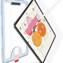 KCT Paperfeel Glass Screen Protector Compatible with iPad Pro 11 inch (2022&2021&2020&2018) / iPad Air 5th/4th (10.9 inch, 2022/2020) Draw as Paper, Anti Glare, EZ Kit | Tempered Glass, Screen Protector, Draw as Paper, with Matte Surface, EZ Kit