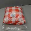 6Pcs Rv Dinette Cushion Covers Checkered Cushion Covers Dinette Booth Seats Stretch Washable Rv Seat Cover for Camper Car Bench with 2 Pillowcase,2 Backrest and 2 Bench Cover(Red)