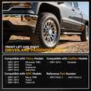4.5" Lift Spindles Knuckles Compatible with Chevy Silverado GMC Sierra C1500 2007-2017, For Tahoe Avalanche Yukon XL 2007-2014, # M0117K43-1 M0117K43-2