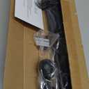 GXOACKJ Curtain Rods for windows 32-62 inch, 5/8 inch Decorative Matte Black Splicing Heavy Duty Metal Curtain Rod set with Brackets