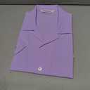 Demofair Men's Short Sleeve Button Down Shirt Cuban Collar Anti-Wrinkle Shirt Casual Summer Beach Shirt, M