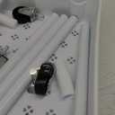 Sywhitta 3-Tier Plastic Rolling Utility Cart with Handle, Multi-Functional Storage Trolley for Office, Living Room, Kitchen, Movable Storage Organizer with Wheels, White