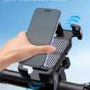 Bike Phone Holder Mount, Motorcycle Phone Mount, 360 Adjustable Phone Holde Mount for Bike and Motorcycle, Shockproof & Anti-Shake Design, Fits 4.77 Smartphones (Black)