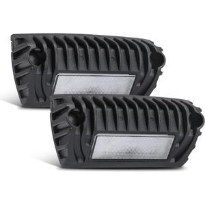 SUPAREE Led RV Lights Exterior, 12 Volt Exterior RV Lights, Led RV Porch Light 750 Lumen Black Lighting Fixture Kit Replacement for RVs Trailers Campers -2 PCS