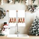 Christmas Golden Retriever Dog Kitchen Towels, Gifts for Golden Retriever Lovers Decorative Hand Towels for Bathroom Kitchen, Holiday Xmas Dog Dish Tea Towel Drying Cloth, 16x24 Inch