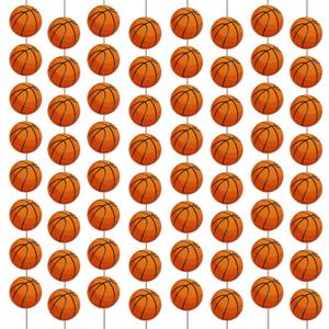 12 PCS Basketball Banners Basketball Happy Birthday Party Hanging Swirl Sport Party Garland Kit for Boys Kids Teenagers Men B-day Photo Prop Sports Team Slam Dunk Birthday Baby Shower Decor