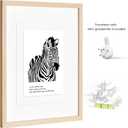 11x14 Picture Frames Matted for 8x10 and 6x8 Picture, Set of 2 Solid Wood Picture Frame with Tempered Real Glass, Wall Gallery Frame Set for Tabletop or Wall Mounting Display (2 Pack of Oak)