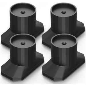 ICERO Baby Gate Extender Wall Protector (4 Pack) Pressure Mounted Gates Extension Kit Extends 1.1-3.5 inches Child Safety Gates and Protect Walls & Doorways from Pet & Dog Gates,Work on Stairs,Black