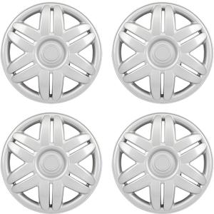 ECCPP Silver 13" Wheel Cover Corrosion-Free & Sturdy 4PCS OEM Replacement Full Heat & Impact Resistant Grade