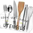 Acrylic Large Cutlery Storage Organizer Bin with 3 Compartments, Silverware Caddy Knife Spoon and Fork Holder Kitchen Utensils Holder for Cabinet Indoor Flatware Dining Room(Transparent)