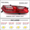 Huray Left LED Tail Light for Chevy Corvette C7 2014-2019Driver Side
