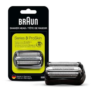 Braun Series 3 Pro Skin Electric Shaver Replacement Head - 32B - Compatible with Electric Razors 3000s, 3010s, 3040s, 3050cc, 3070cc, 3080s, 3090cc (0.64 Ounce)