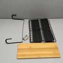 Ofiray-home Magnetic Shelf for Fridge with Wood Lid, Fruit Potato and Onion Storage Bins, Pantry Organizers & Storage, Large Container Magnetic Spice Rack for Refrigerator, Kitchen Counter, Cabinet (1-Regular, Black)