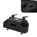 Dogary Car Seat Back Organizer, Multi-functional Storage Box for Tissue Water Cup Phone Umbrella Bag, Strong Load-bearing 2 Hooks 2 Drink Cup Holders, Universal Hanging Interior for Cars (Black)