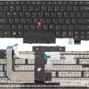 Replacement Laptop Keyboard for Lenovo Thinkpad T470 T480 A475 A485 US Layout with Frame Pointer, Non-Backlight