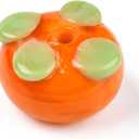 LiQunSweet 100 Pcs Handmade Lampwork Glass Persimmon Beads Loose Spacer Glass Fruit Beads for Bracelet Earring DIY Crafts Jewelry Making