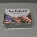 DBFAIRY Solar American Flag Lights Outdoor,420 LEDs American Flag Net Lights 6.5ft x 3.28ft Super Bright,Memorial Day Decorations of The United States for Independence/National/Memorial Day,July 4th