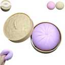 Giant Dumpling Squishy, Large Dumpling Squishy, Mystery Jumbo DumplingSquishy, Cute Anxiety Relief Fidget Toy, Soft Squeeze Decompression Dough for Adults(Purple)