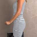 BTFBM Women Summer Dresses 2026 Sleeveless Tank Ruched Bodycon Sundresses for Women Party Beach Mini Casual Spring Dress (M)